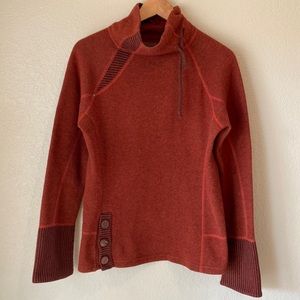 Prana Lucia wool funnel neck sweater